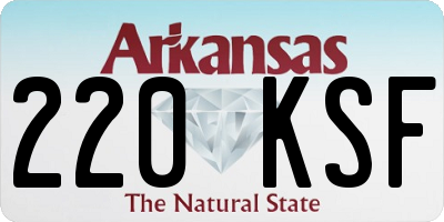 AR license plate 220KSF