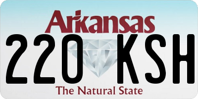 AR license plate 220KSH