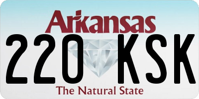 AR license plate 220KSK