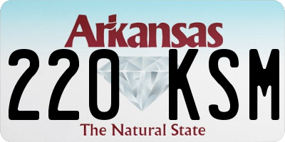 AR license plate 220KSM
