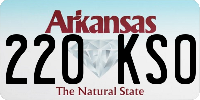AR license plate 220KSO