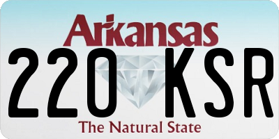 AR license plate 220KSR