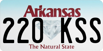 AR license plate 220KSS
