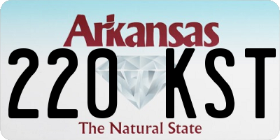 AR license plate 220KST