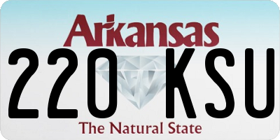 AR license plate 220KSU