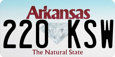 AR license plate 220KSW