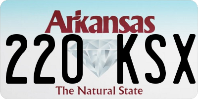 AR license plate 220KSX