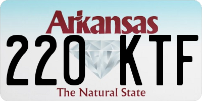 AR license plate 220KTF