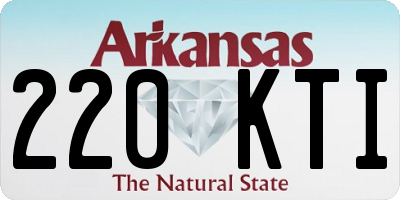 AR license plate 220KTI