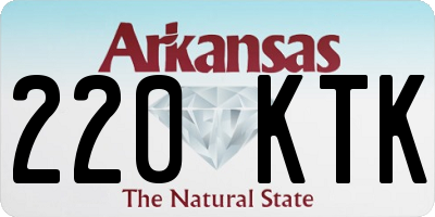 AR license plate 220KTK