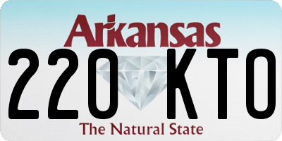 AR license plate 220KTO