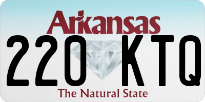 AR license plate 220KTQ