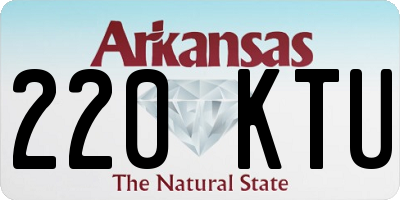 AR license plate 220KTU