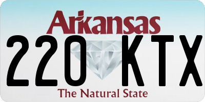 AR license plate 220KTX