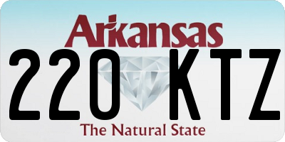 AR license plate 220KTZ