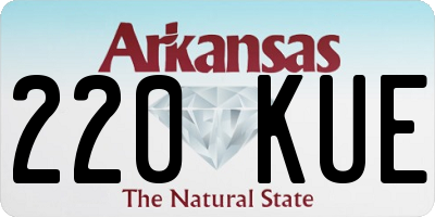 AR license plate 220KUE