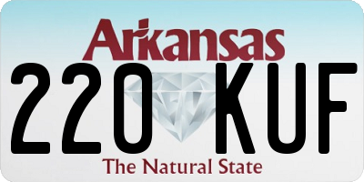 AR license plate 220KUF
