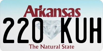 AR license plate 220KUH