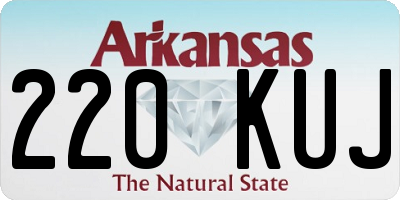 AR license plate 220KUJ