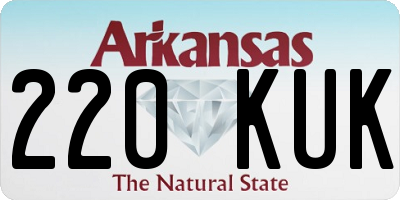 AR license plate 220KUK