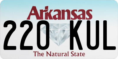 AR license plate 220KUL