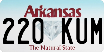 AR license plate 220KUM