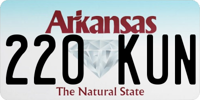 AR license plate 220KUN