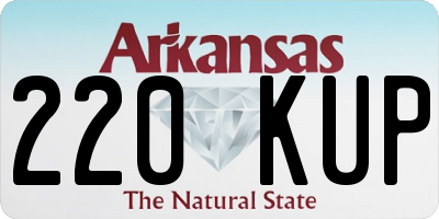 AR license plate 220KUP