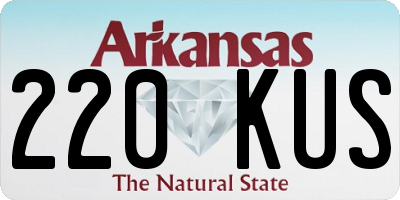 AR license plate 220KUS