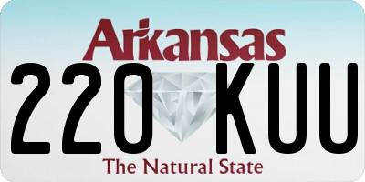 AR license plate 220KUU