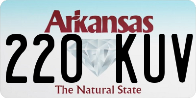 AR license plate 220KUV
