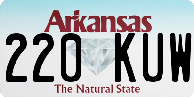 AR license plate 220KUW