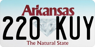 AR license plate 220KUY