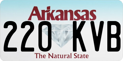 AR license plate 220KVB