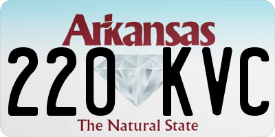 AR license plate 220KVC