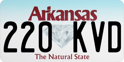 AR license plate 220KVD