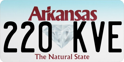 AR license plate 220KVE