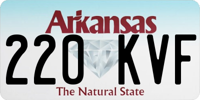AR license plate 220KVF