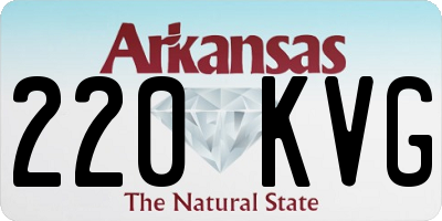 AR license plate 220KVG