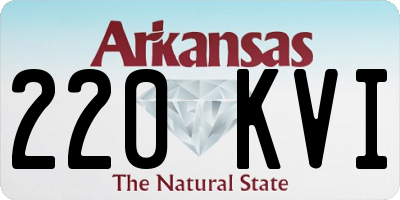 AR license plate 220KVI