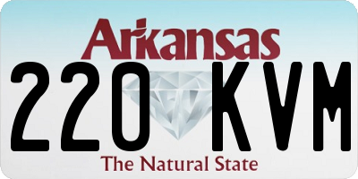 AR license plate 220KVM
