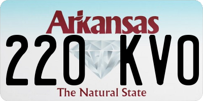 AR license plate 220KVO
