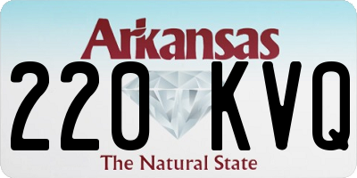 AR license plate 220KVQ