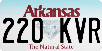 AR license plate 220KVR
