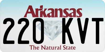 AR license plate 220KVT