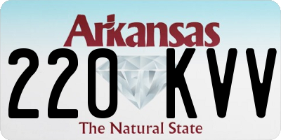 AR license plate 220KVV