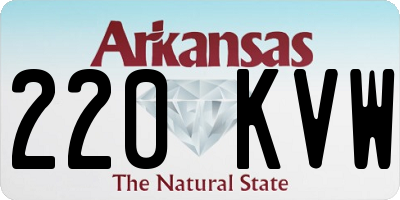 AR license plate 220KVW
