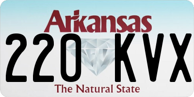 AR license plate 220KVX