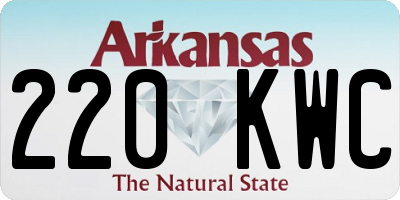 AR license plate 220KWC