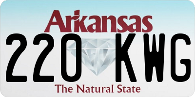 AR license plate 220KWG